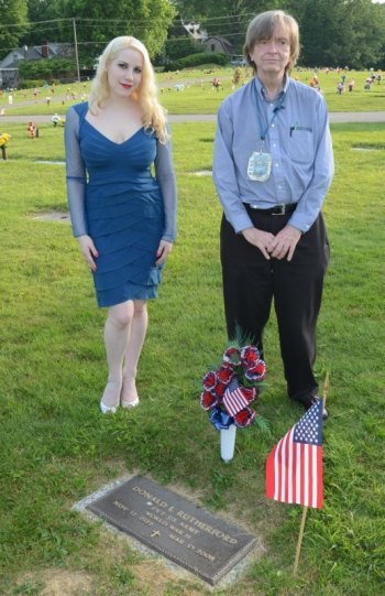 World War II veteran and retired VA Medical Center Supervisor Donald Rutherford remembered by model Lauren Littlepage and Tony Rutherford World War II veteran and retired VA Medical Center Supervisor Donald Rutherford remembered by model Lauren Littlepage and Tony Rutherford