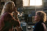 The New "Quiet Place" Family Tip Toes Through a Forest of Aggressive Stealthy Ravaging 'Grasshopping' Carnivores from Space
