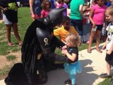 WV Batman Going to Greet Ukranian Children Arriving in Poland