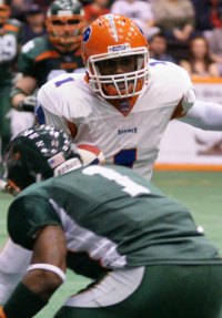 Huntington Hammer Quarterback Shares Award Hammer Photo