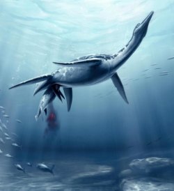 DINOUSAURS: Marshall paleontologist helps make scientific history with 78-million-year-old ‘pregnant plesiosaur’ Plesiosaur giving birth. Image courtesy of Natural History Museum of Los Angeles County