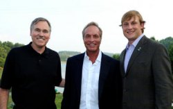 Cline Family Foundation makes $5 million gift to Marshall University for sports medicine research Mike D’Antoni, left, Christopher Cline, middle, and Chad Pennington pose for a photograph Monday during a fundraising event at Cline’s home in Beckley.