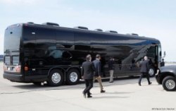 PARALLEL UNIVERSE: Why Didn't Obama Have His 'Darth Vader' Bus Built in His Home Town? photo: Reuters