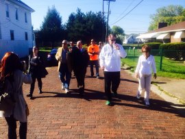 Walking with the Mayor Moves West Walking with the Mayor Moves West