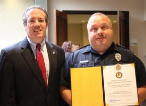 Ravenswood Officer Honored for Preventing School Shooting Goodwin and Spence