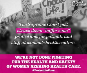 BREAKING... U.S. Supreme Court Tosses Abortion Clinic Buffer Zones BREAKING... U.S. Supreme Court Tosses Abortion Clinic Buffer Zones