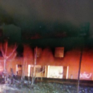 Flames Destroy Half Block Long Huntington Warehouse Flames Destroy Half Block Long Huntington Warehouse