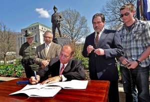 Govenor Tomblin Signs Mine Safety Bill Photo Courtesy of the Governor's Office