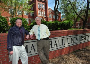 Researchers receive second patent for railroad track inspection system Marshall University researchers Richard Begley, left, and Tony Szwilski have developed a device they say will make inspection of railroad tracks safer, more accurate and less expensive than current methods