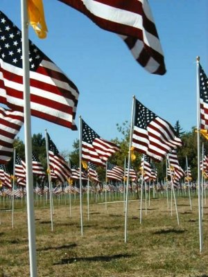 Healing Field of 3,000 Flags Only One in WV Healing Field of 3,000 Flags Only One in WV