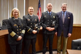Four Members of Huntington Fire Department Promoted Four Members of Huntington Fire Department Promoted