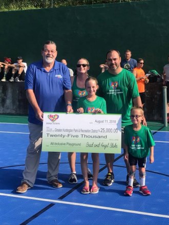 Huntington All Inclusive Playground Receives Donation Huntington All Inclusive Playground Receives Donation