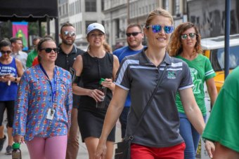 Huntington Begins Walking to the Moon one Step at a Time Huntington Begins Walking to the Moon one Step at a Time