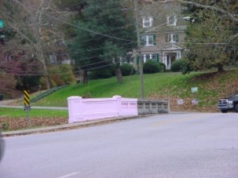 Two Huntington Bridges Structurally Deficient in Serious Need of Replacement; I-64 Bridge Also on List A 2008 photo of the pink Eighth Street Bridge