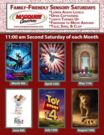 Sensory Screening for Disabled Saturday @ 11 a.m. Sensory Screening for Disabled Saturday @ 11 a.m.