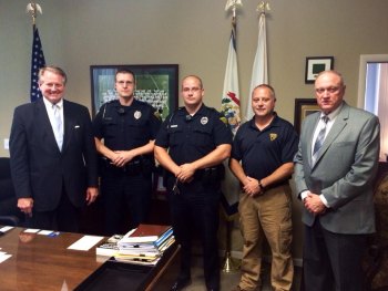 Huntington Officers Honored for Work on Meth Lab Huntington Officers Honored for Work on Meth Lab
