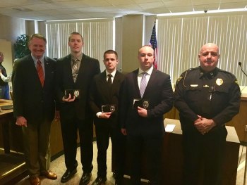 Huntington Swears in New Police Officers Huntington Swears in New Police Officers
