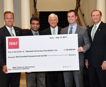 BB&T continues support of American capitalism center at Marshall BB&T continues support of American capitalism center at Marshall