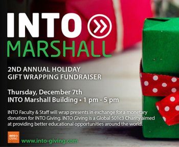 INTO Marshall to wrap gifts for donations INTO Marshall to wrap gifts for donations