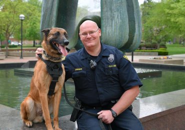 Officer Denning and Rudy Help Make Huntington Safer Officer Denning and Rudy Help Make Huntington Safer