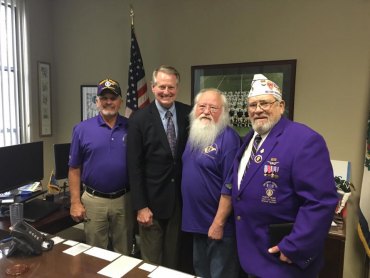Mayor Williams Meets with Military Order of Purple Heart Mayor Williams Meets with Military Order of Purple Heart