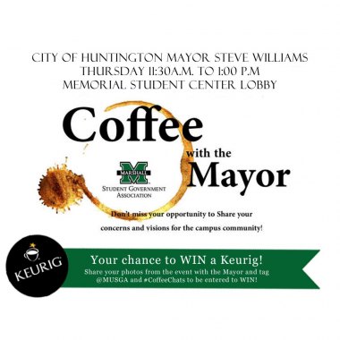 ‘Coffee with the Mayor’ returns to Marshall University this week ‘Coffee with the Mayor’ returns to Marshall University this week