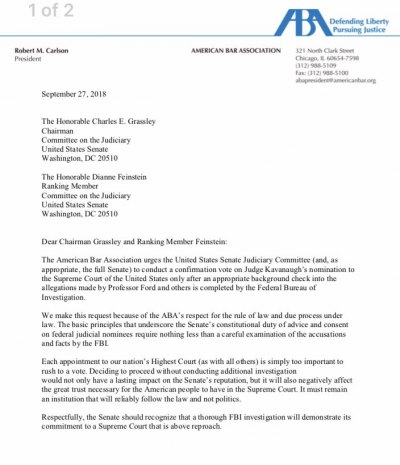 BREAKING... GOP Agrees to One Week FBI Investigation BREAKING... GOP Agrees to One Week FBI Investigation