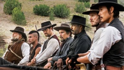 FIRST LOOK: "Magnificent Seven" Saddles Up Excitement as an Ole West Mercenary Squad FIRST LOOK: "Magnificent Seven" Saddles Up Excitement as an Ole West Mercenary Squad