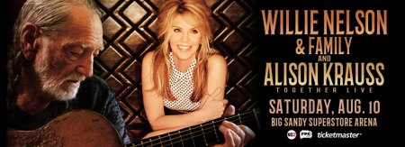 Willie Nelson, Allison Krauss Perform August 12 at BSSA Willie Nelson, Allison Krauss Perform August 12 at BSSA