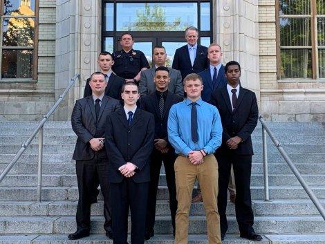 Huntington Hires Eight Police Officers Huntington Hires Eight Police Officers