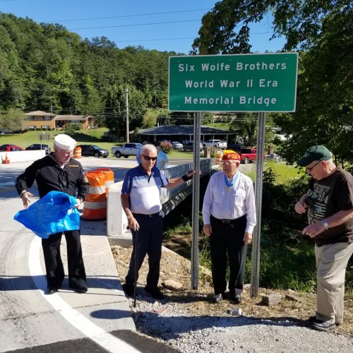 Six Wolfe Brothers WWII-Era Memorial Bridge Dedication Six Wolfe Brothers WWII-Era Memorial Bridge Dedication