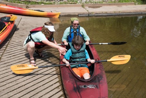 Learn to kayak and rappel at North Bend State Park Sept. 3, 2016 Learn to kayak and rappel at North Bend State Park Sept. 3, 2016
