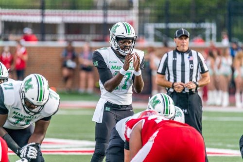 Brady dazzles, Herd overcomes adversity to win Green's debut Brady dazzles, Herd overcomes adversity to win Green's debut
