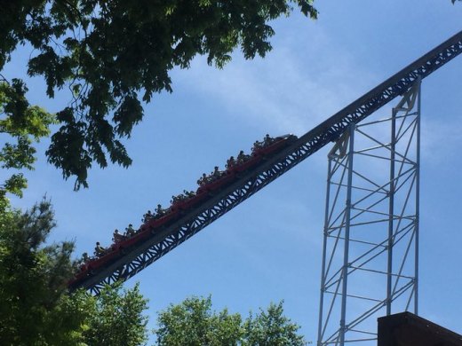 Power Outage Strikes Cedar Point Stuck
