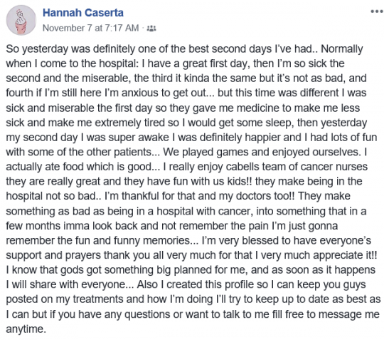 Mark Caserta: Community is united by embracing “Hannah strong” Mark Caserta: Community is united by embracing “Hannah strong”