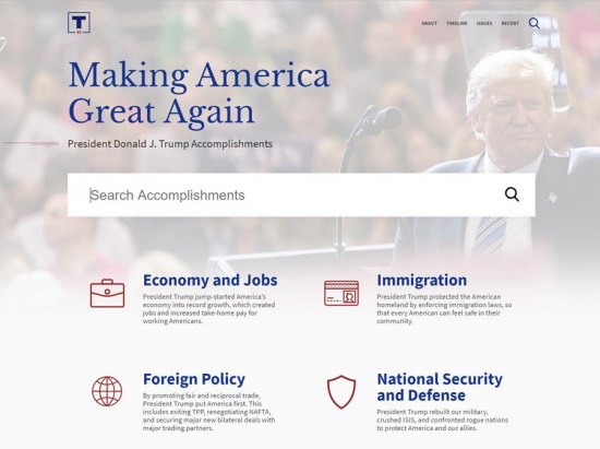 Trump Campaign Launches PromisesKept.com to Document President’s Accomplishments Trump Campaign Launches PromisesKept.com to Document President’s Accomplishments