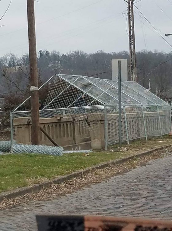 Fence Will Surround Underground tunnel, Social Media label crossing a 'Wall' Covering hazard