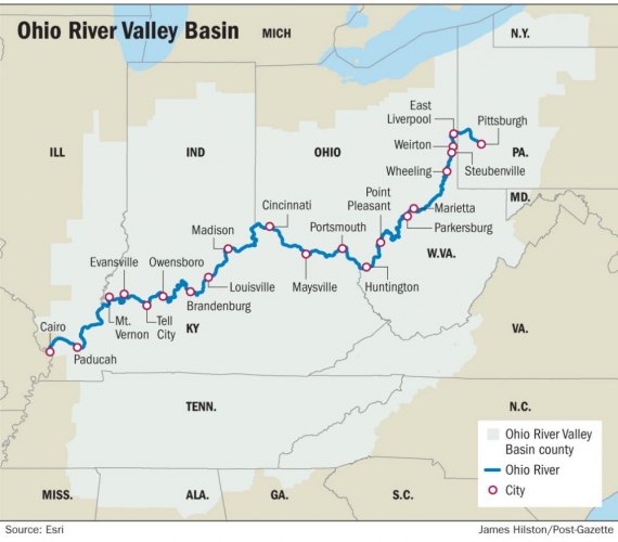 "Brutal" Projections for Ohio River Basin "Brutal" Projections for Ohio River Basin