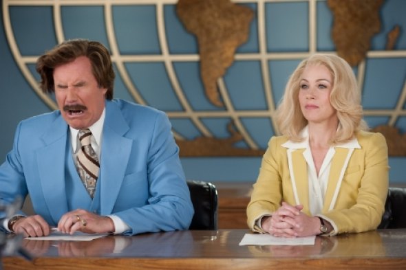 Burgundy Anchors the News Again Scene from Anchorman II