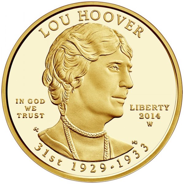 United States Mint Opens Sales for Lou Hoover First Spouse ½ Ounce Gold Coins August 14 The 2014 First Spouse Series One-Half Ounce Lou Hoover Gold Coin in proof