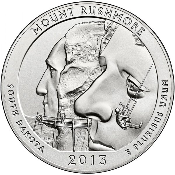 America the Beautiful Five Ounce Silver Uncirculated Coin™ Honoring South Dakota’s Mount Rushmore Available November 7 America the Beautiful Five Ounce Silver Uncirculated Coin™ Honoring South Dakota’s Mount Rushmore Available November 7